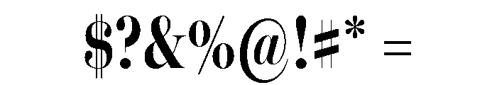 Miller Banner Compressed Bold Font OTHER CHARS