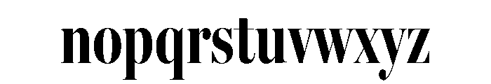 Miller Banner Compressed Bold Font LOWERCASE