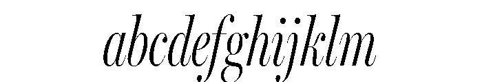Miller Banner Compressed Light Italic FONT