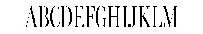Miller Banner Compressed Light Font UPPERCASE