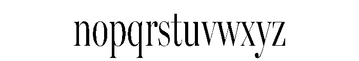 Miller Banner Compressed Light Font LOWERCASE