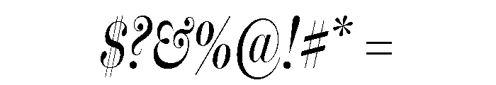 Miller Banner Compressed Regular Italic Font OTHER CHARS
