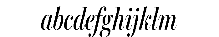 Miller Banner Compressed Regular Italic FONT