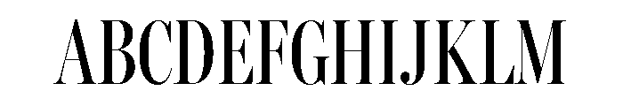 Miller Banner Compressed Regular Font UPPERCASE