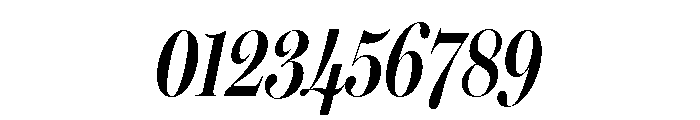Miller Banner Compressed Semi Bold Italic Font OTHER CHARS
