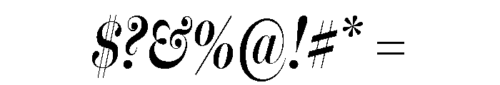Miller Banner Compressed Semi Bold Italic Font OTHER CHARS