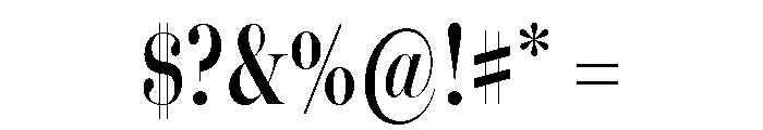Miller Banner Compressed Semi Bold Font OTHER CHARS