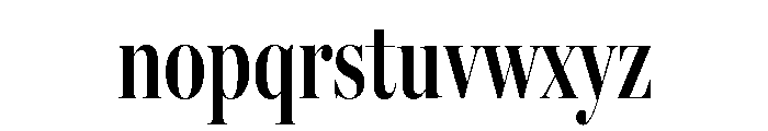 Miller Banner Compressed Semi Bold Font LOWERCASE