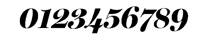 Miller Banner Condensed Black Italic Font OTHER CHARS