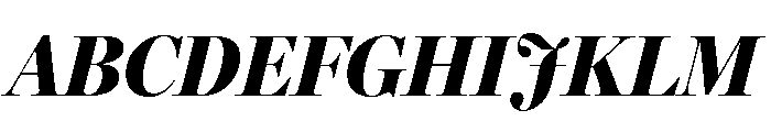 Miller Banner Condensed Black Italic Font UPPERCASE