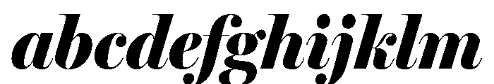 Miller Banner Condensed Black Italic FONT