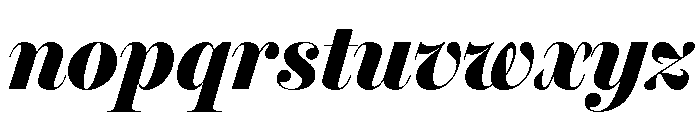 Miller Banner Condensed Black Italic Font LOWERCASE