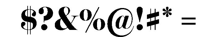 Miller Banner Condensed Black Font OTHER CHARS