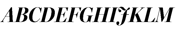 Miller Banner Condensed Bold Italic Font UPPERCASE