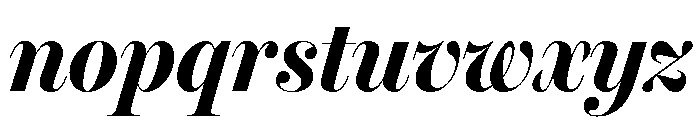 Miller Banner Condensed Bold Italic Font LOWERCASE