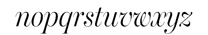 Miller Banner Condensed Light Italic Font LOWERCASE