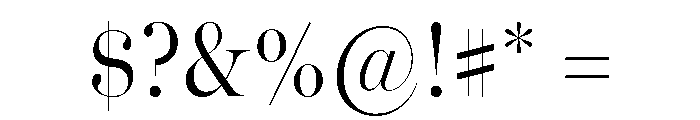 Miller Banner Condensed Light Font OTHER CHARS