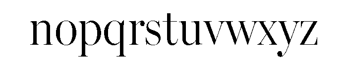Miller Banner Condensed Light Font LOWERCASE