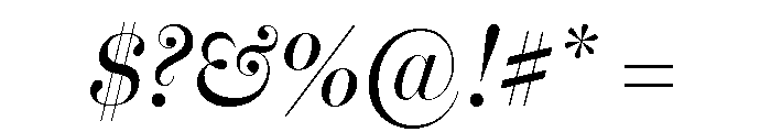 Miller Banner Condensed Regular Italic Font OTHER CHARS