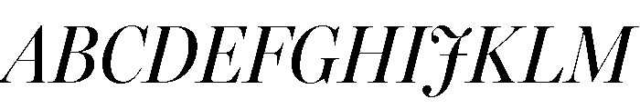 Miller Banner Condensed Regular Italic Font UPPERCASE