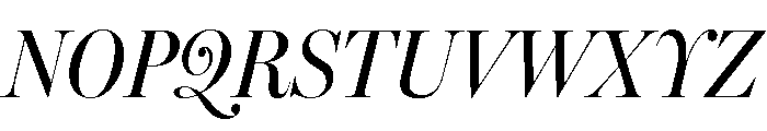 Miller Banner Condensed Regular Italic Font UPPERCASE