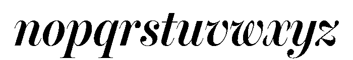 Miller Banner Condensed Semi Bold Italic Font LOWERCASE