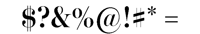 Miller Banner Condensed Semi Bold Font OTHER CHARS