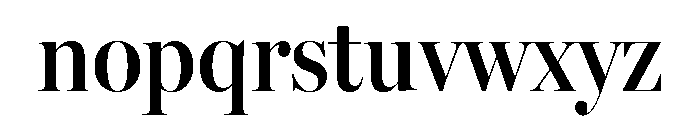 Miller Banner Condensed Semi Bold Font LOWERCASE