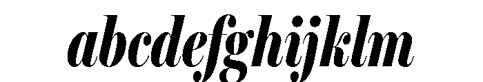 Miller Banner Extra Compressed Black Italic FONT