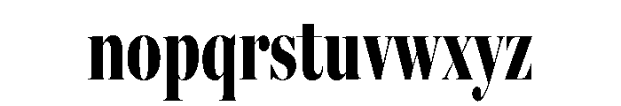 Miller Banner Extra Compressed Black Font LOWERCASE
