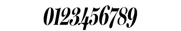 Miller Banner Extra Compressed Bold Italic Font OTHER CHARS