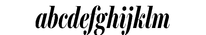 Miller Banner Extra Compressed Bold Italic FONT