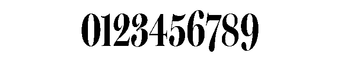 Miller Banner Extra Compressed Bold Font OTHER CHARS