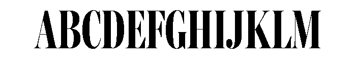 Miller Banner Extra Compressed Bold Font UPPERCASE