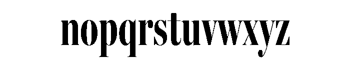 Miller Banner Extra Compressed Bold Font LOWERCASE