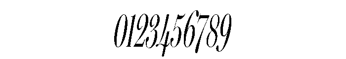 Miller Banner Extra Compressed Light Italic Font OTHER CHARS