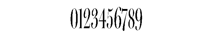 Miller Banner Extra Compressed Light Font OTHER CHARS