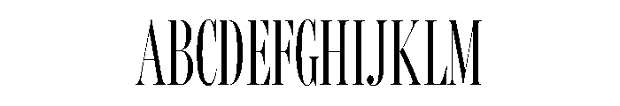 Miller Banner Extra Compressed Light Font UPPERCASE