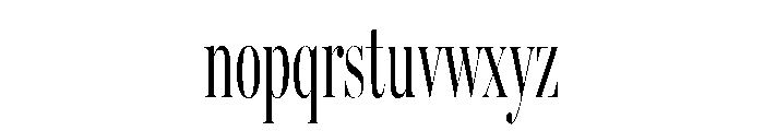 Miller Banner Extra Compressed Light Font LOWERCASE
