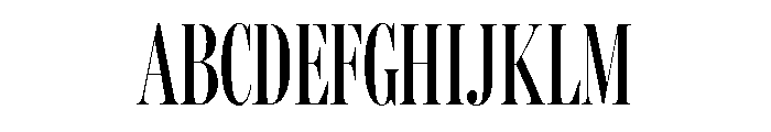 Miller Banner Extra Compressed Regular Font UPPERCASE