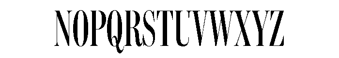 Miller Banner Extra Compressed Regular Font UPPERCASE