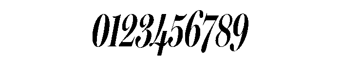 Miller Banner Extra Compressed Semi Bold Italic Font OTHER CHARS