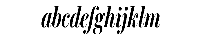 Miller Banner Extra Compressed Semi Bold Italic FONT