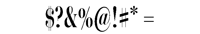 Miller Banner Extra Compressed Semi Bold Font OTHER CHARS