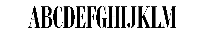 Miller Banner Extra Compressed Semi Bold Font UPPERCASE
