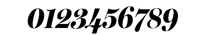 Miller Banner Extra Condensed Black Italic Font OTHER CHARS