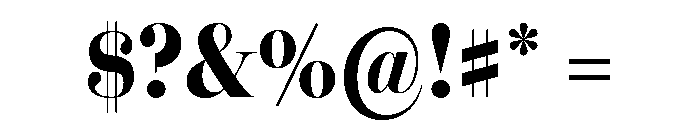 Miller Banner Extra Condensed Black Font OTHER CHARS