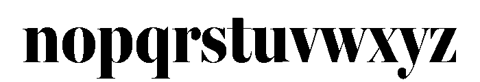 Miller Banner Extra Condensed Black Font LOWERCASE