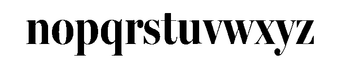 Miller Banner Extra Condensed Bold Font LOWERCASE