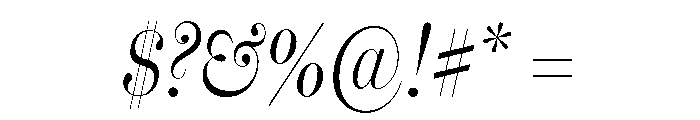 Miller Banner Extra Condensed Light Italic Font OTHER CHARS
